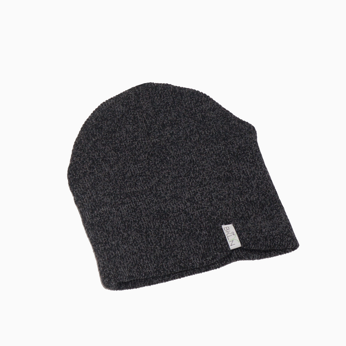 Gray Rib-Knit Beanie/Slouchie - Adult/Big Kid