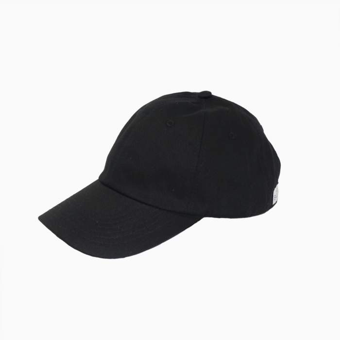 Plain black dad hat 2025