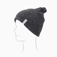 Gray Rib-Knit Beanie/Slouchie - Adult/Big Kid