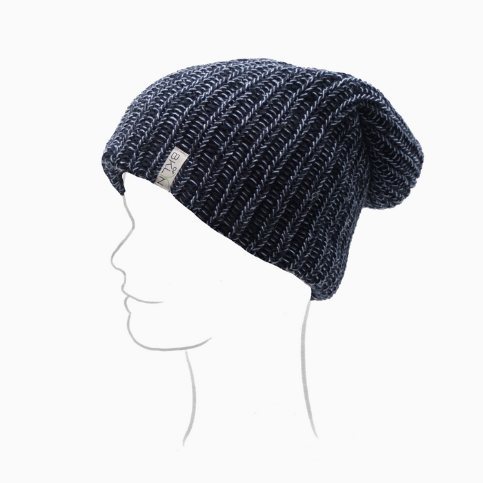 Blue & Blue Beanie/Slouchie - Adult/Big Kid