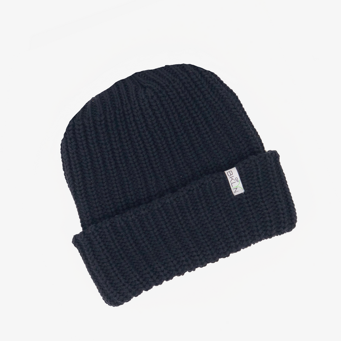 Ink Black Beanie/Slouchie- Adult/Big Kid