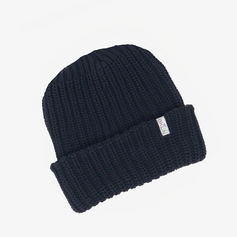 Ink Black Beanie/Slouchie- Adult/Big Kid