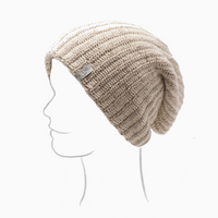 Natural & Coffee Beanie/Slouchie - Adult/Big Kid